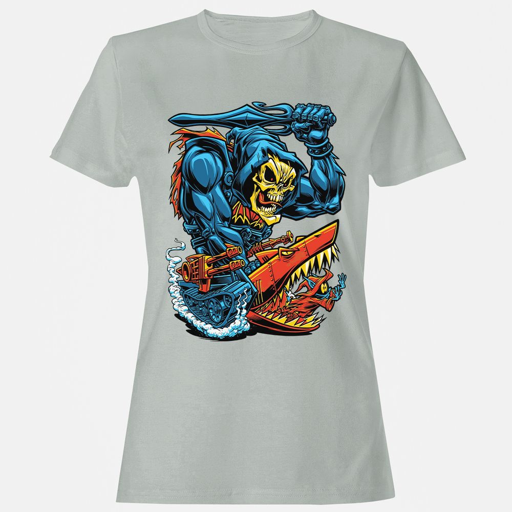 Women's T-Shirt - EN1P7WKU - Ash - 2