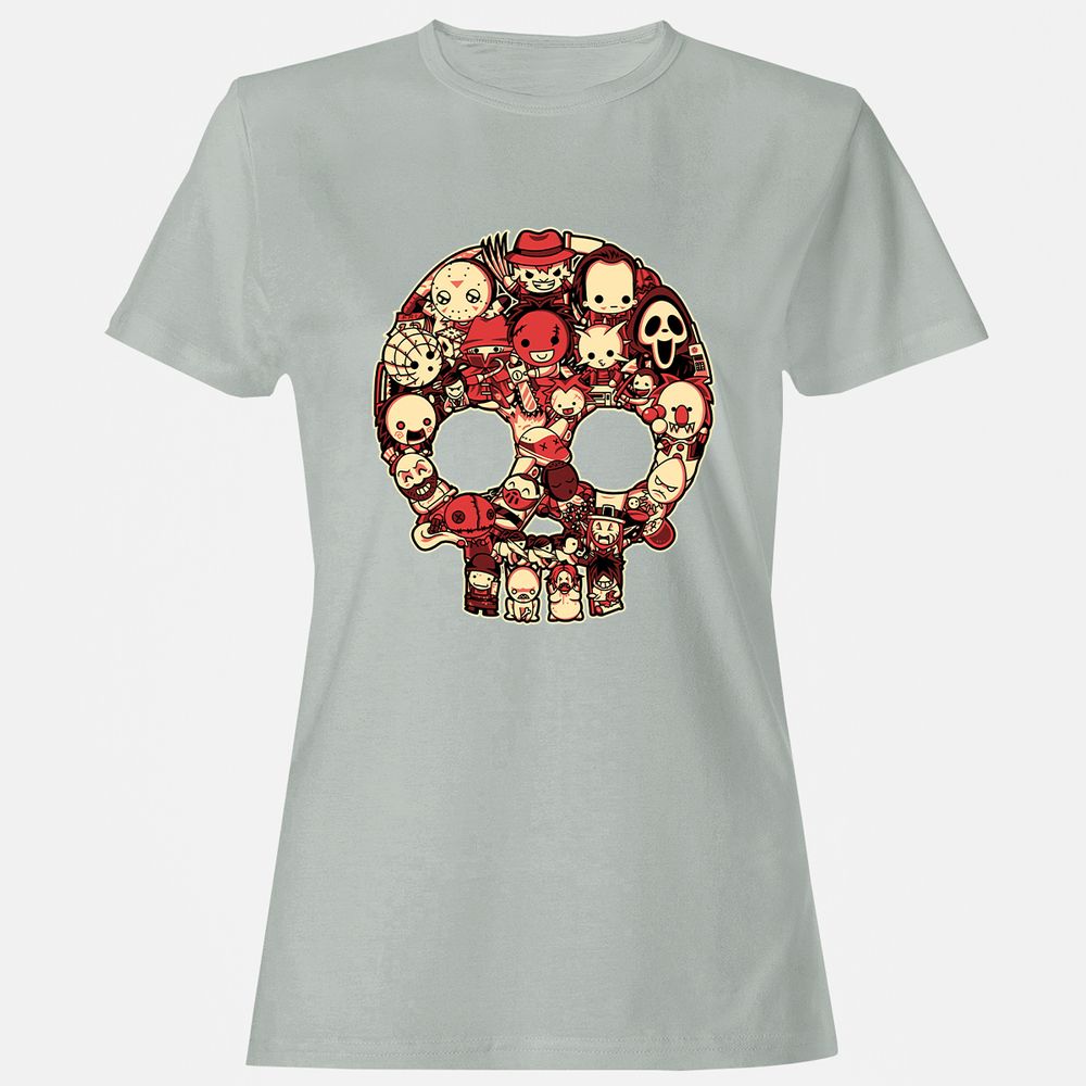 Women's T-Shirt - 7UXYZ83S - Ash - 2