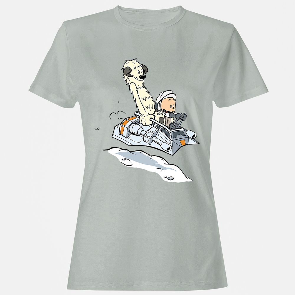 Women's T-Shirt - XGZ7QVV4 - Ash - 2