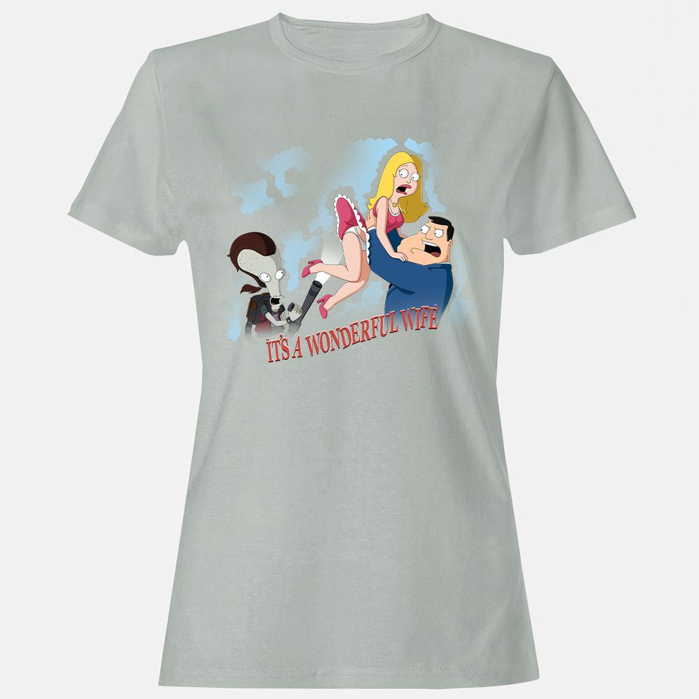 Women's T-Shirt - 6W54NQDN - Ash - 2