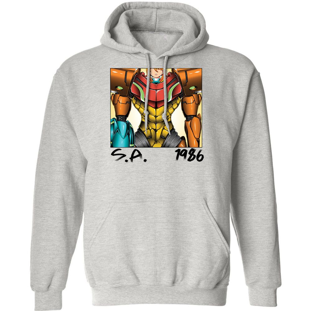 Classic Unisex Hoodie - 47L4JHNV - Ash - 2