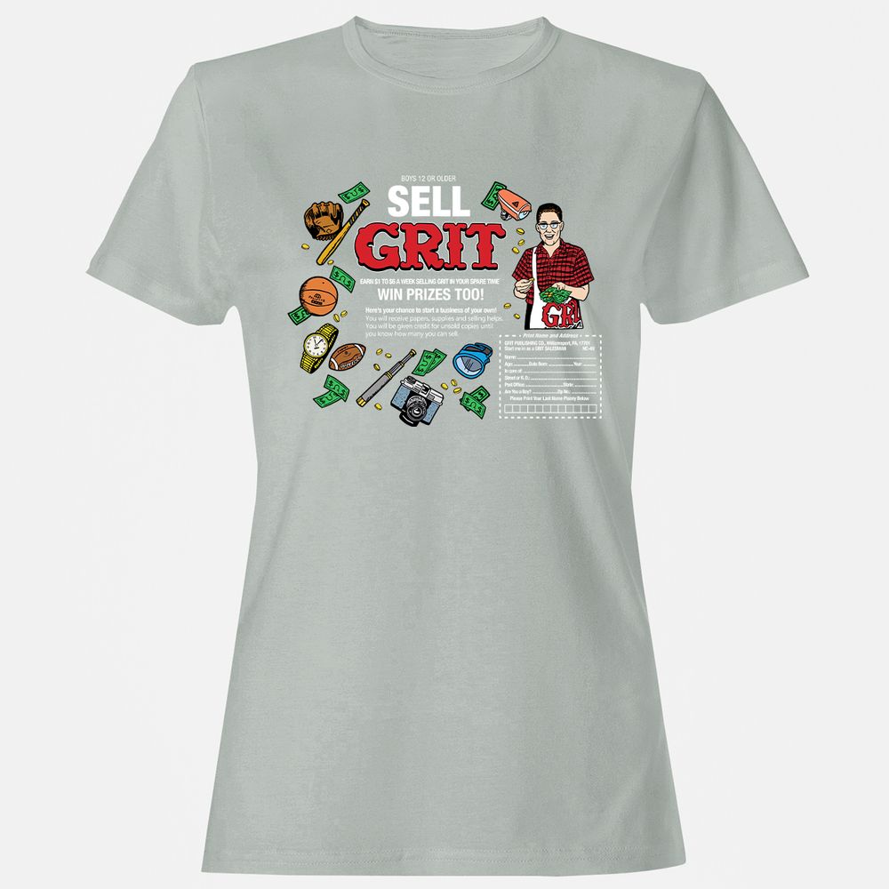 Women's T-Shirt - 277B88NU - Ash - 2