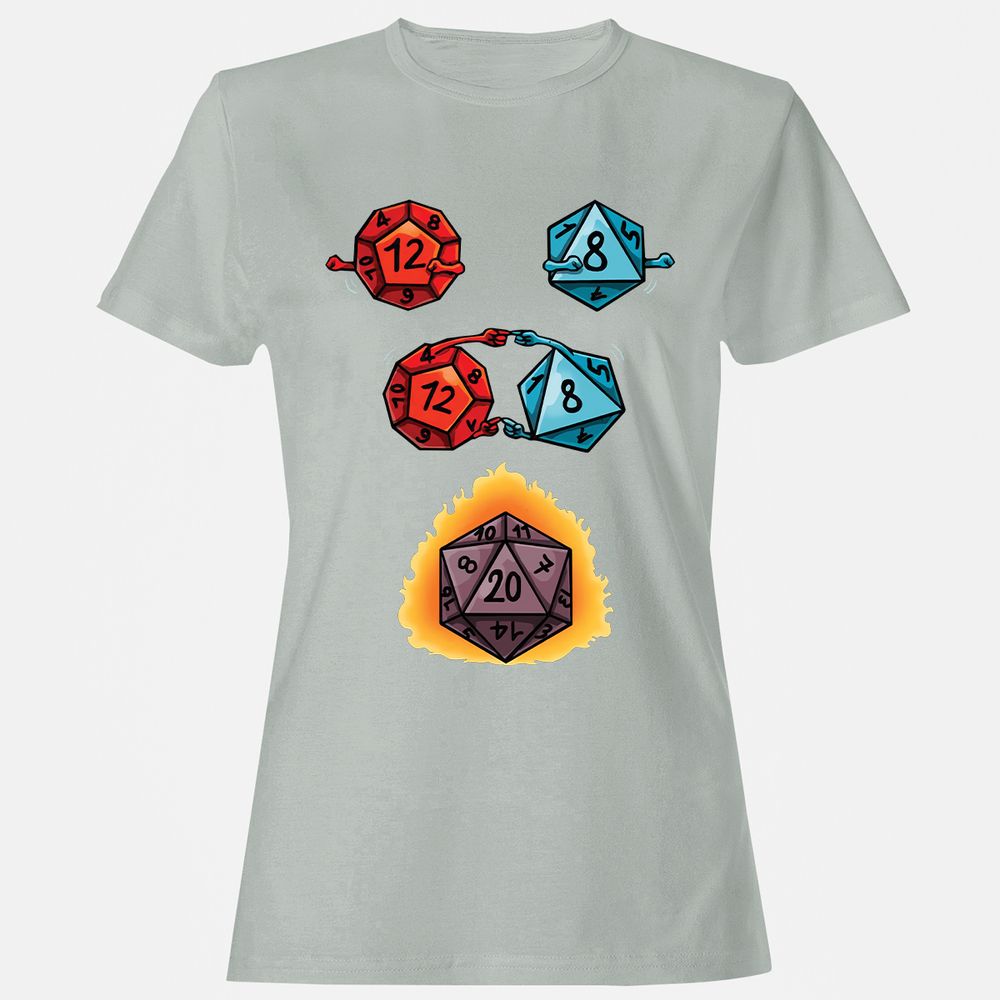 Women's T-Shirt - BS7XQ86N - Ash - 2