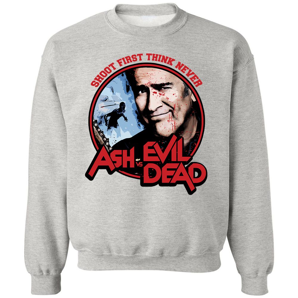 Classic Unisex Sweatshirt - ZSSGZFMV - Ash - 2