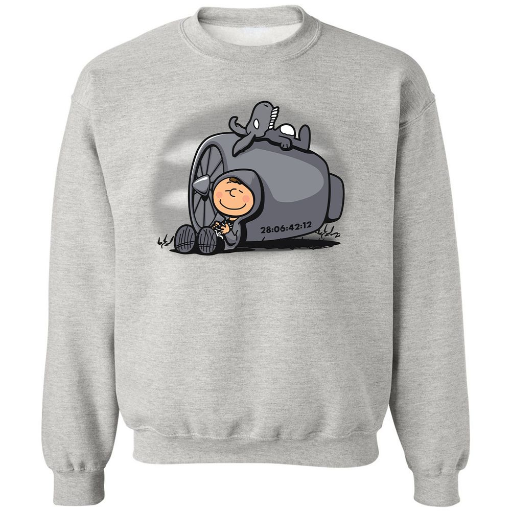 Classic Unisex Sweatshirt - NKDP985H - Ash - 2