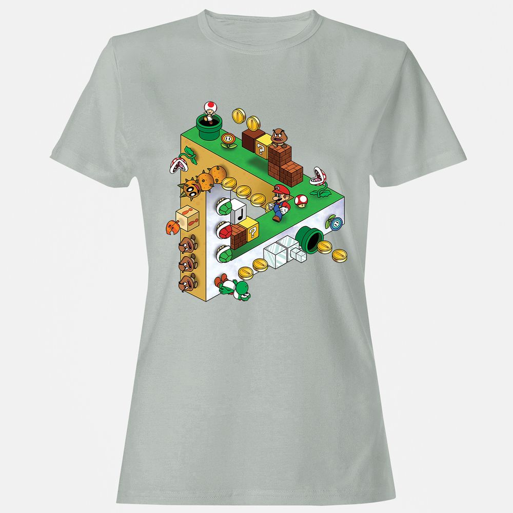 Women's T-Shirt - NYLFH8NJ - Ash - 2