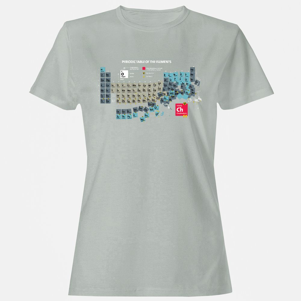 Women's T-Shirt - C1DZ6GQR - Ash - 2