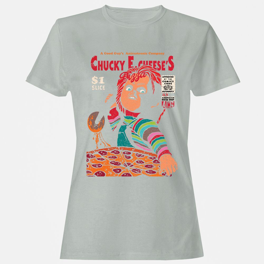 Women's T-Shirt - 86U3BMKD - Ash - 2