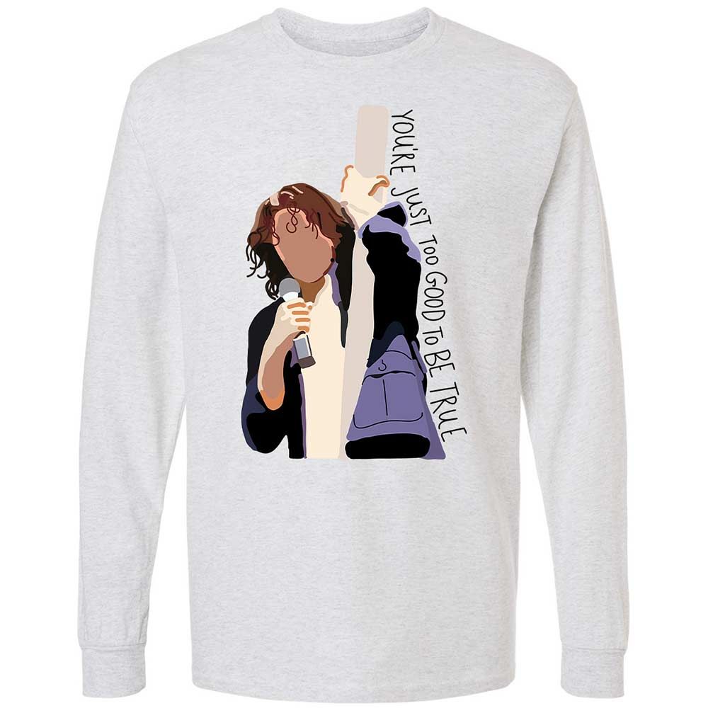 Long Sleeve T-Shirt - B1E4SJT9 - Ash - 2