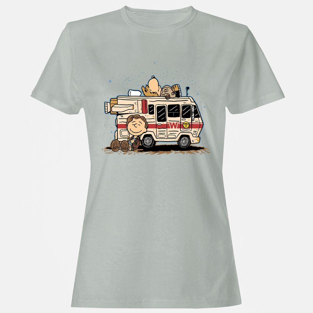 Women's T-Shirt - 9EP1QK2M - Ash - 2