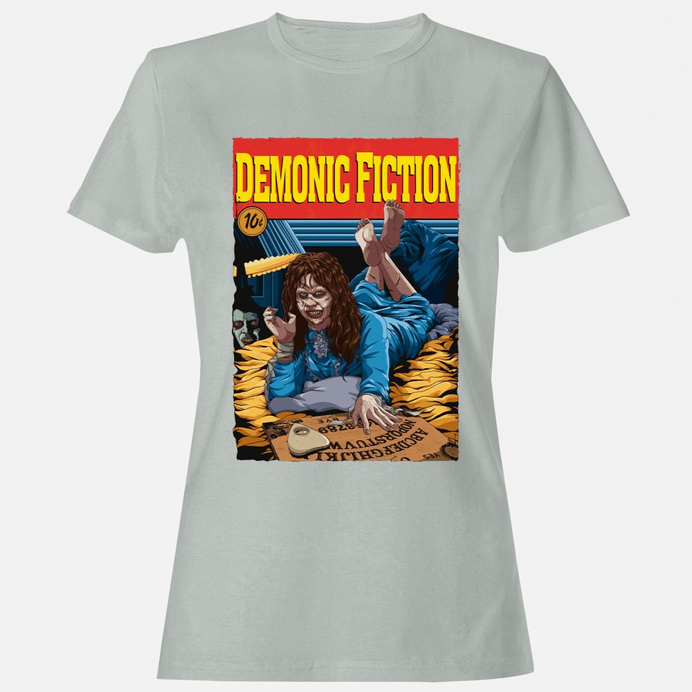 Women's T-Shirt - Q9YYLHJE - Ash - 2