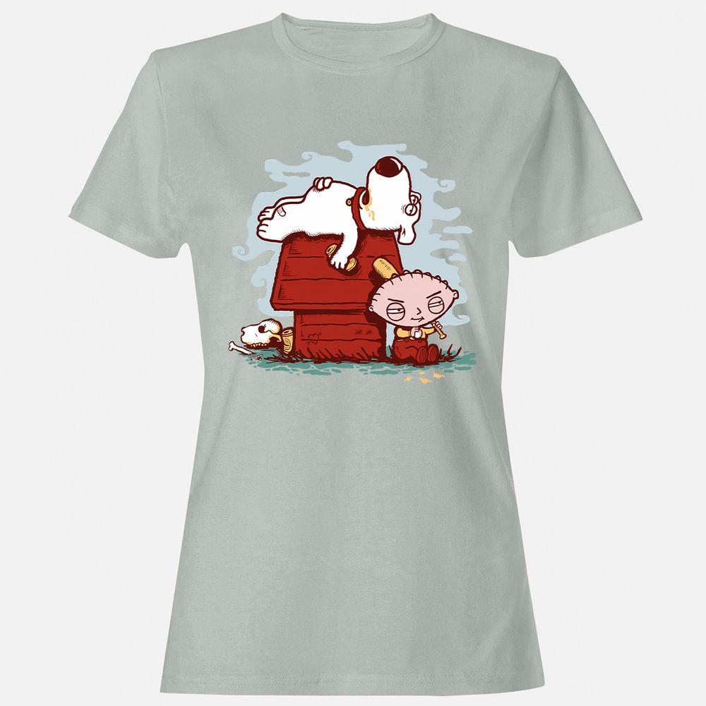 Women's T-Shirt - 8P5A1EDD - Ash - 2