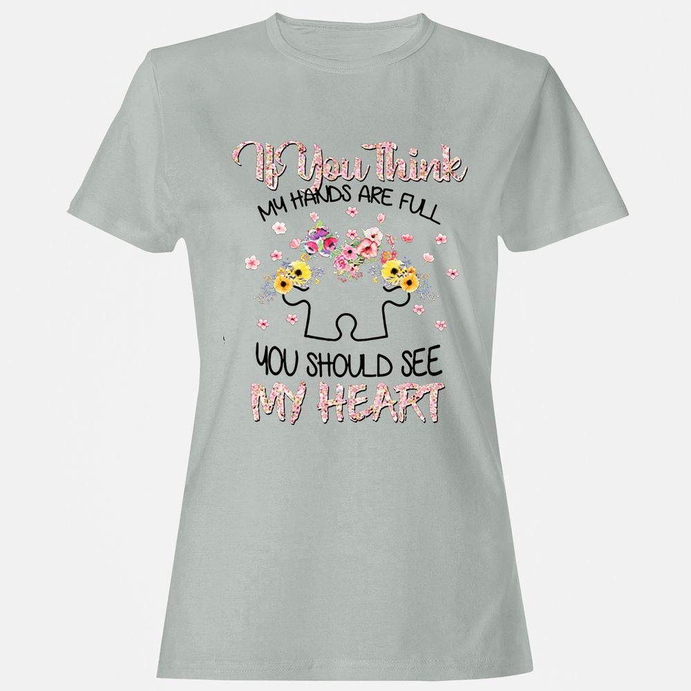 Women's T-Shirt - 1KYVQDDQ - Ash - 2