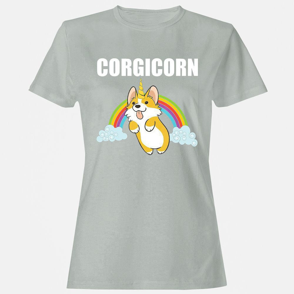 Women's T-Shirt - 2VHNPBQU - Ash - 2