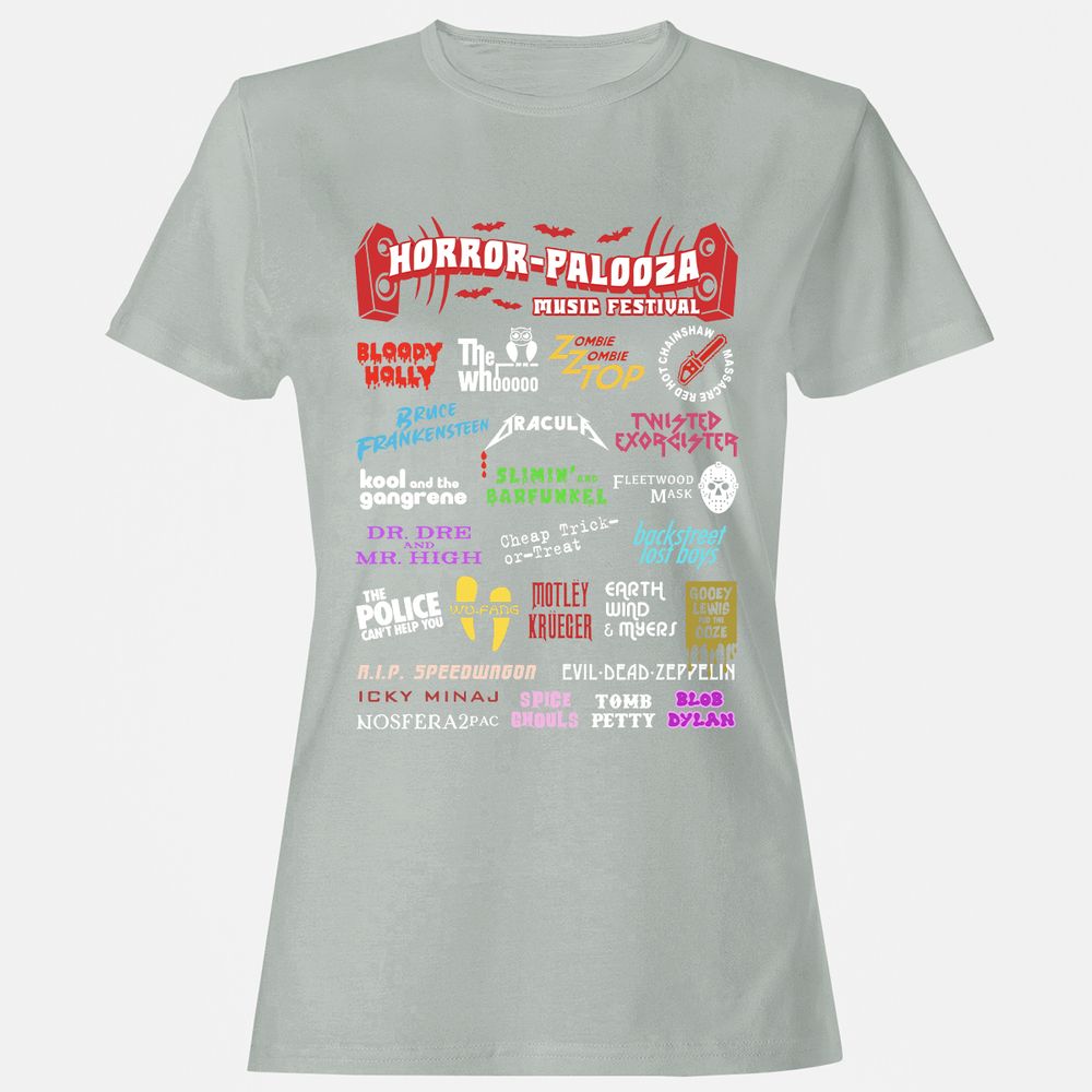 Women's T-Shirt - L5Q67XKS - Ash - 2