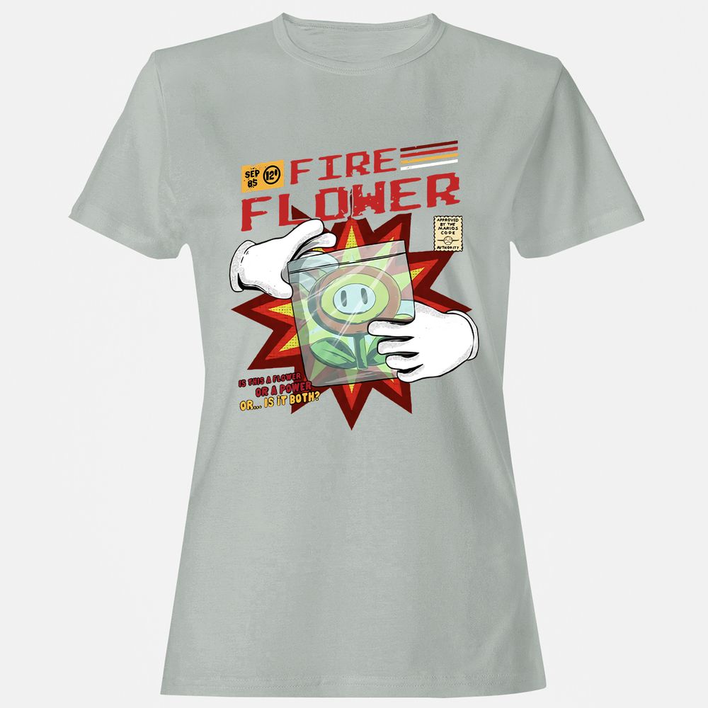 Women's T-Shirt - KP7HGEQS - Ash - 2