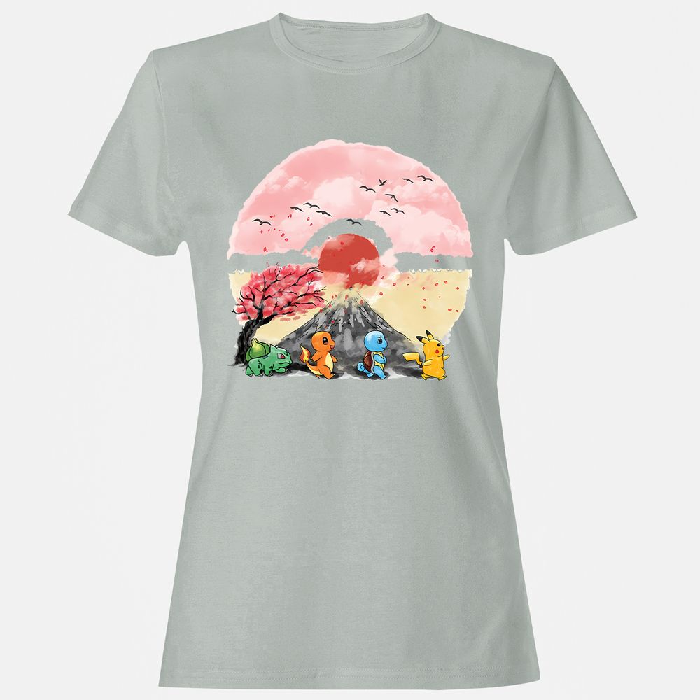 Women's T-Shirt - EFUJAZLG - Ash - 2