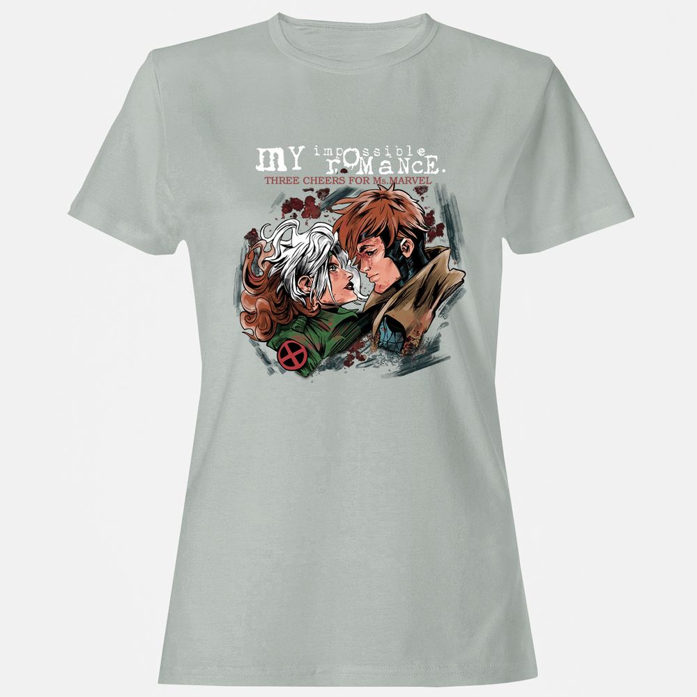 Women's T-Shirt - B9D4XCV9 - Ash - 2