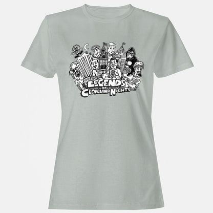 Women's T-Shirt - KZUVNJNF - Ash - 2