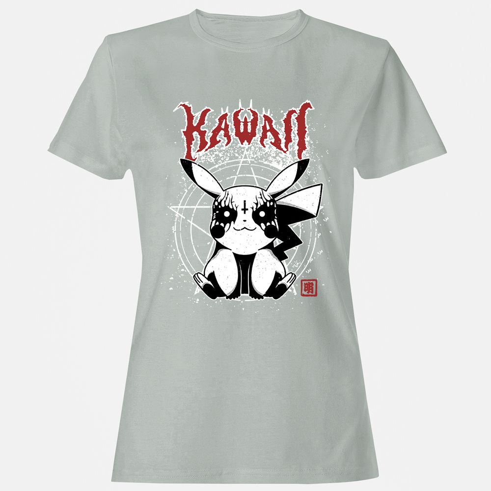 Women's T-Shirt - 4QH3KJ6R - Ash - 2