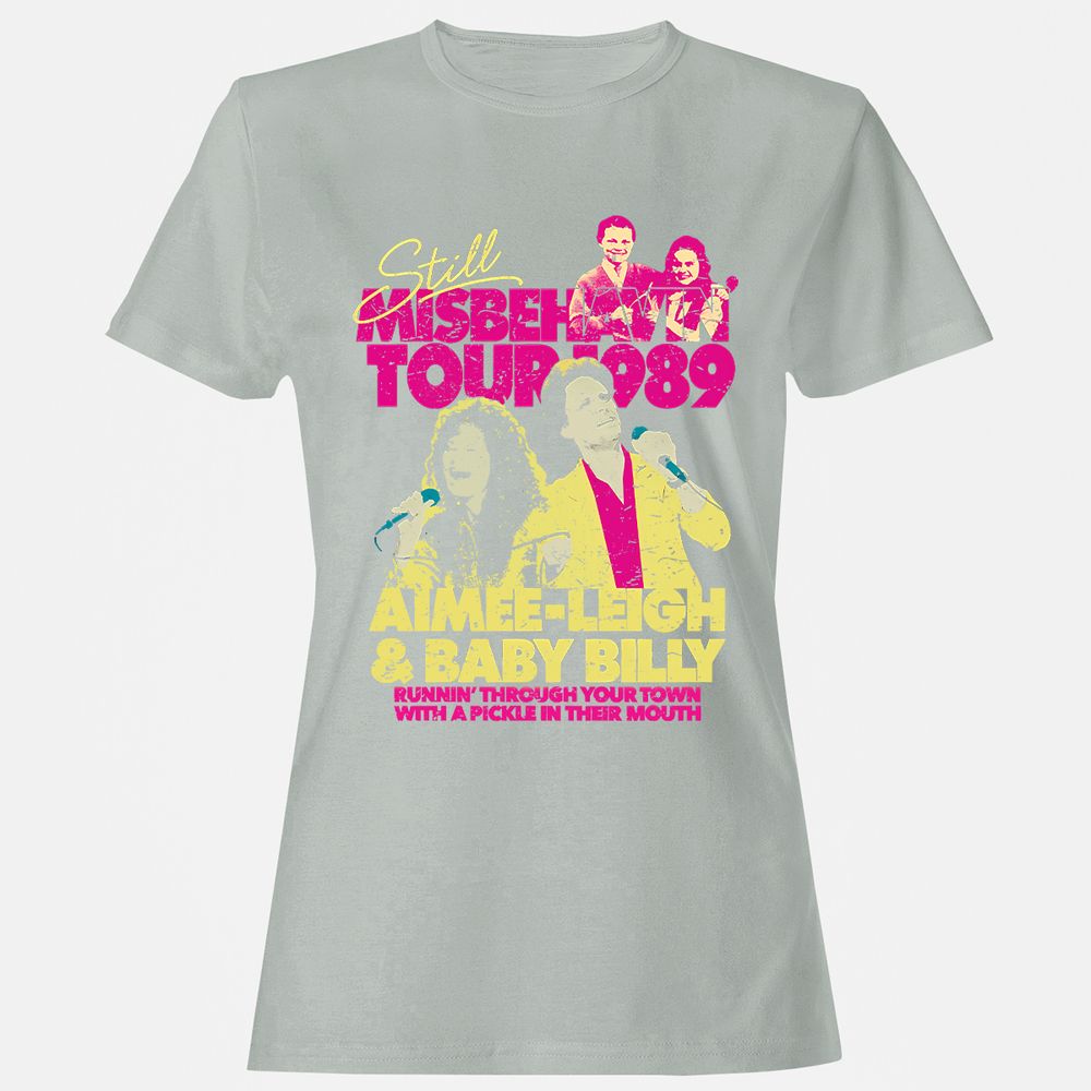 Women's T-Shirt - 5JUTXZDU - Ash - 2