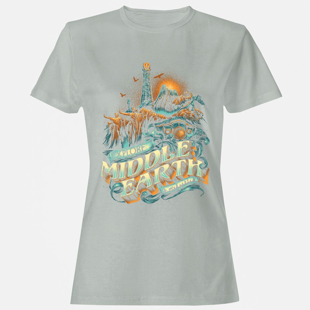 Women's T-Shirt - 9A3VMTK9 - Ash - 2