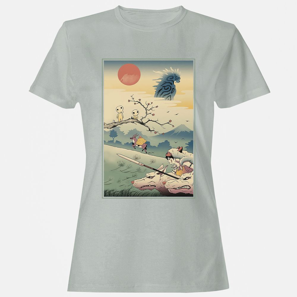 Women's T-Shirt - GEAAQ97V - Ash - 2