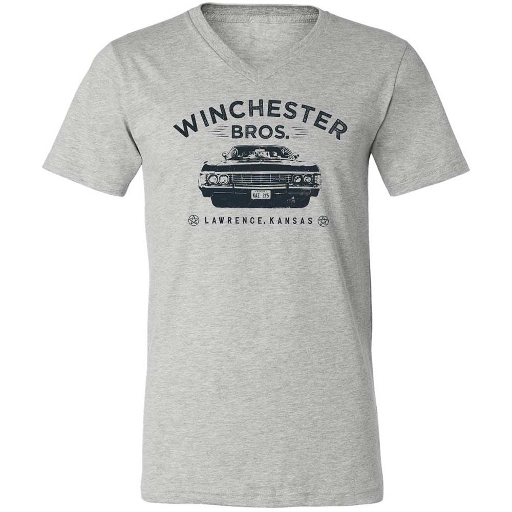 Unisex V-Neck T-Shirt - 834JBRNV - Athletic Heather - 2