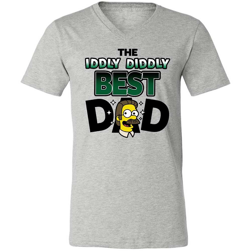 The Iddly diddly best dad - Athletic Heather - 2
