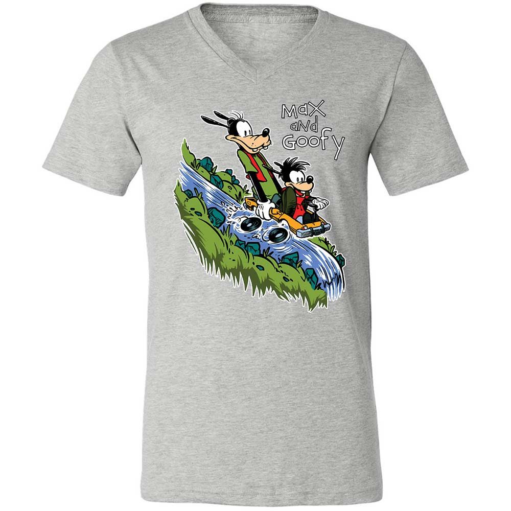 Unisex V-Neck T-Shirt - 6G9PMVRY - Athletic Heather - 2
