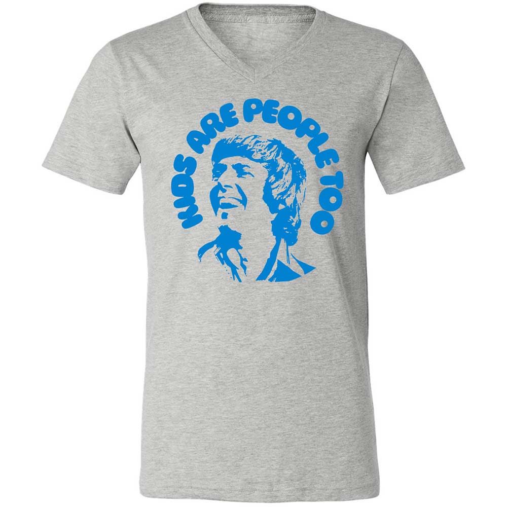 Unisex V-Neck T-Shirt - GEME3SJ5 - Athletic Heather - 2