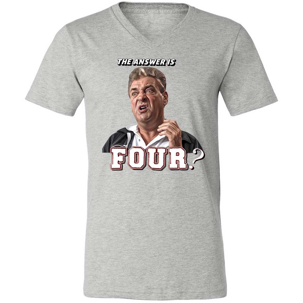 Unisex V-Neck T-Shirt - LY8AJXYW - Athletic Heather - 2
