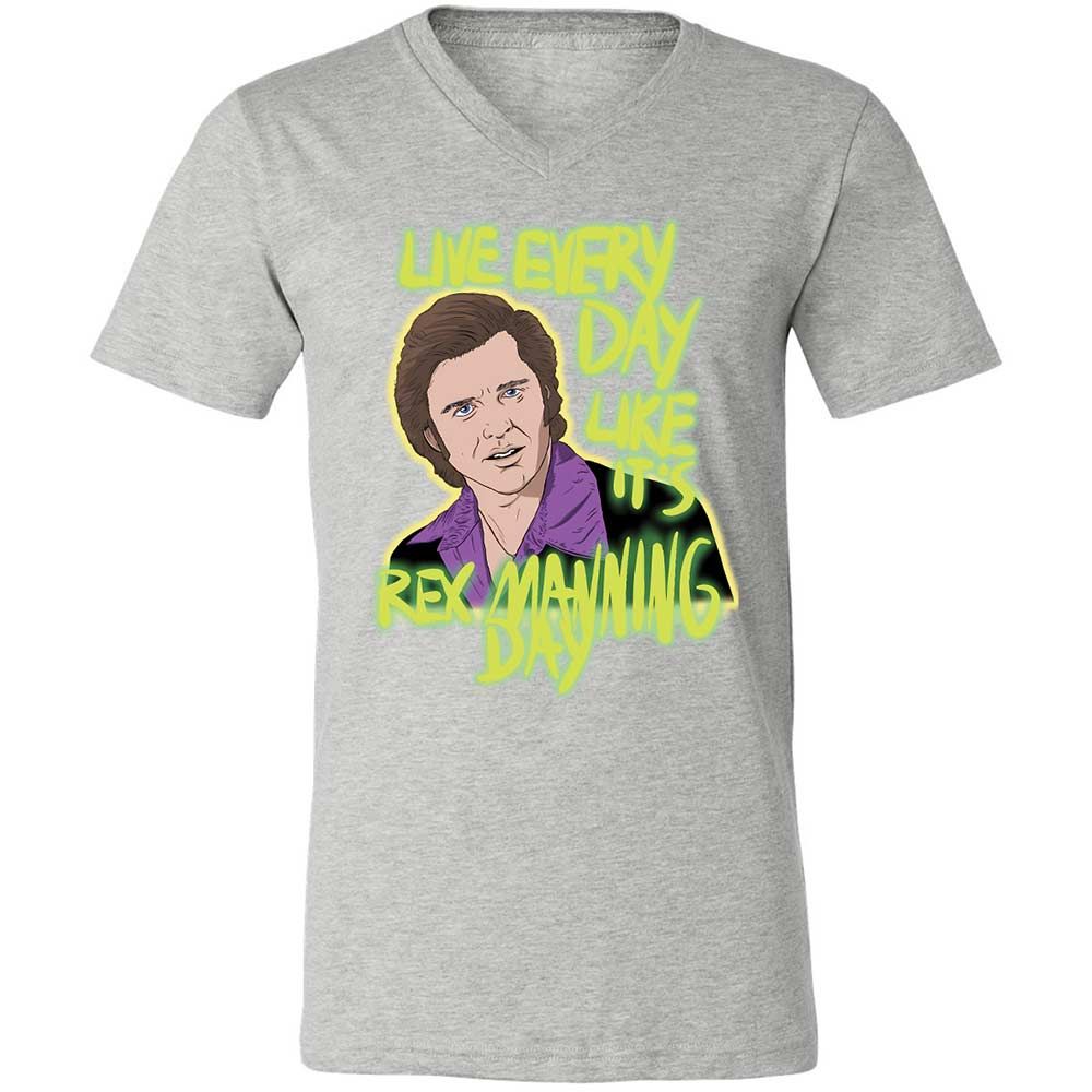Unisex V-Neck T-Shirt - E2J26ZB4 - Athletic Heather - 2