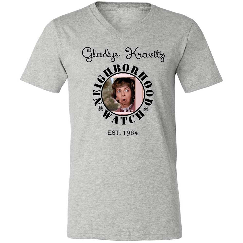 Unisex V-Neck T-Shirt - TAZQTQEM - Athletic Heather - 2