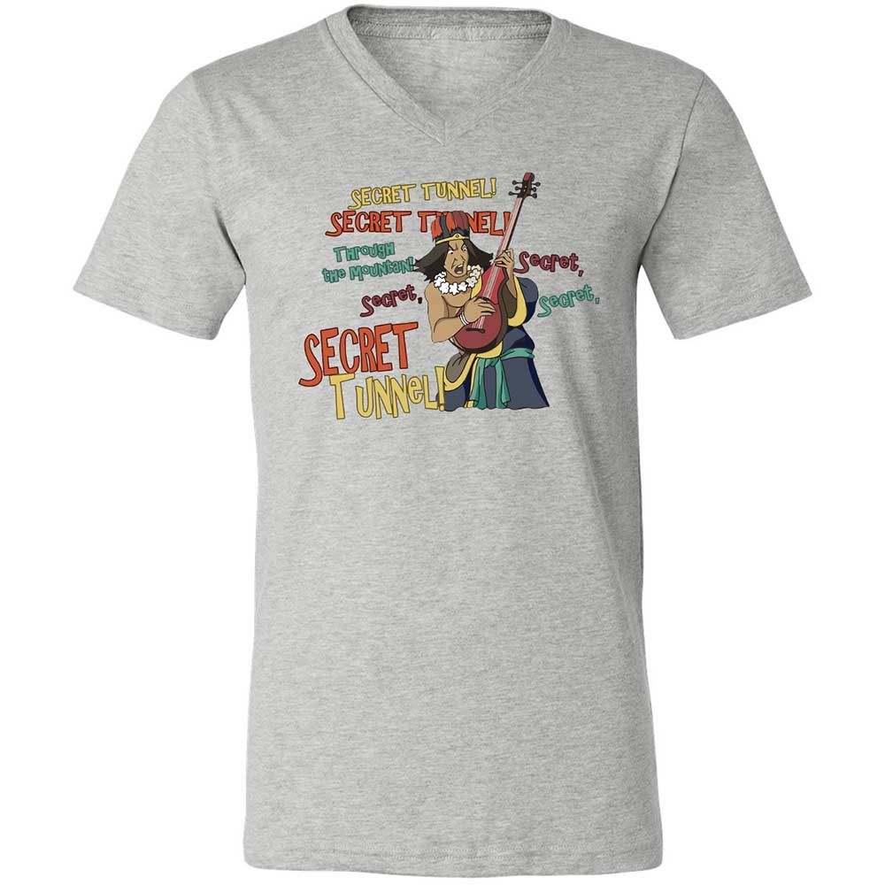 Unisex V-Neck T-Shirt - PQZ9ZBE1 - Athletic Heather - 2