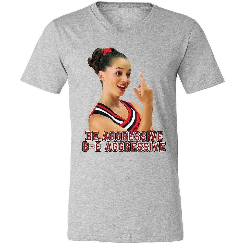 Unisex V-Neck T-Shirt - X23KM7CQ - Athletic Heather - 2