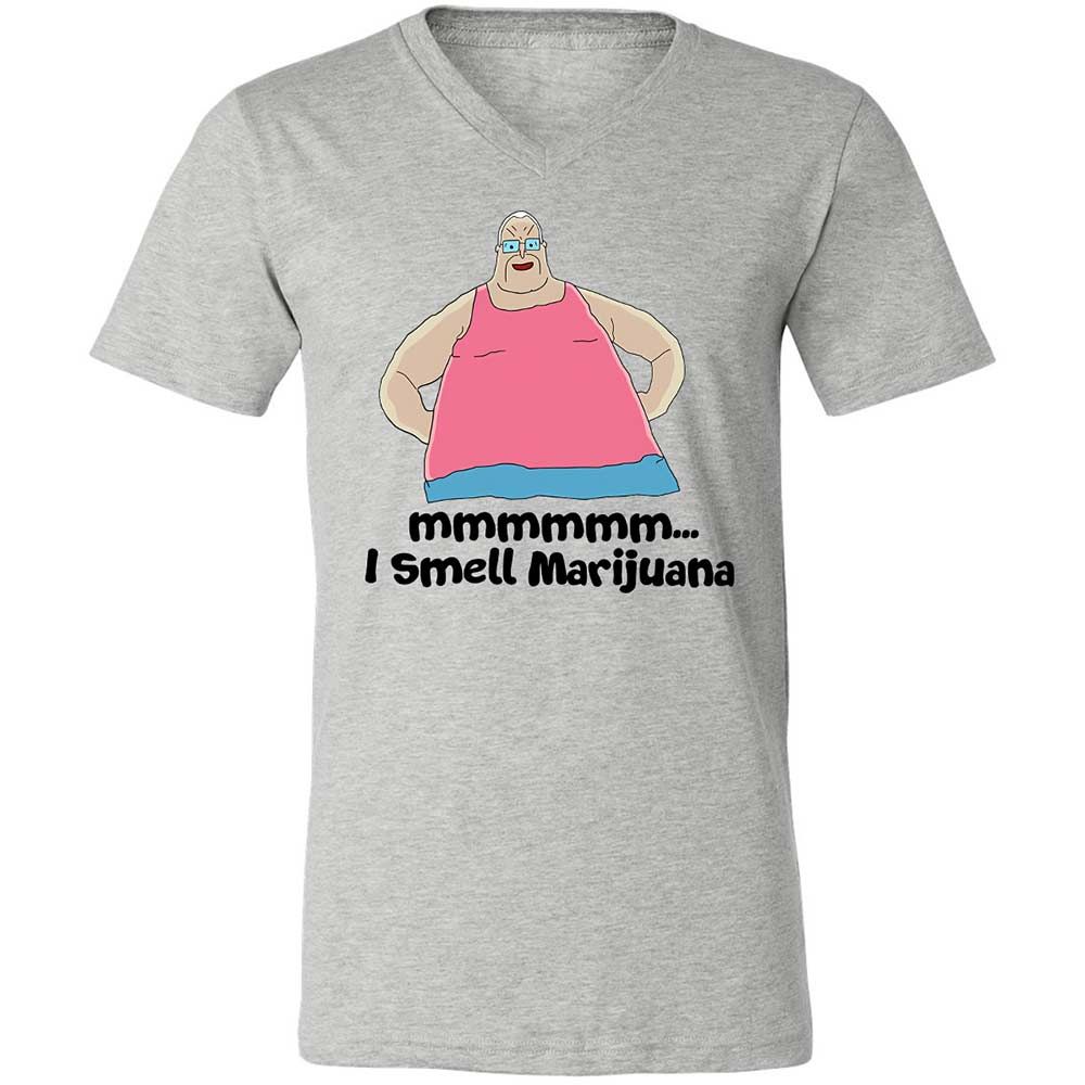 Unisex V-Neck T-Shirt - D3FQMEXJ - Athletic Heather - 2