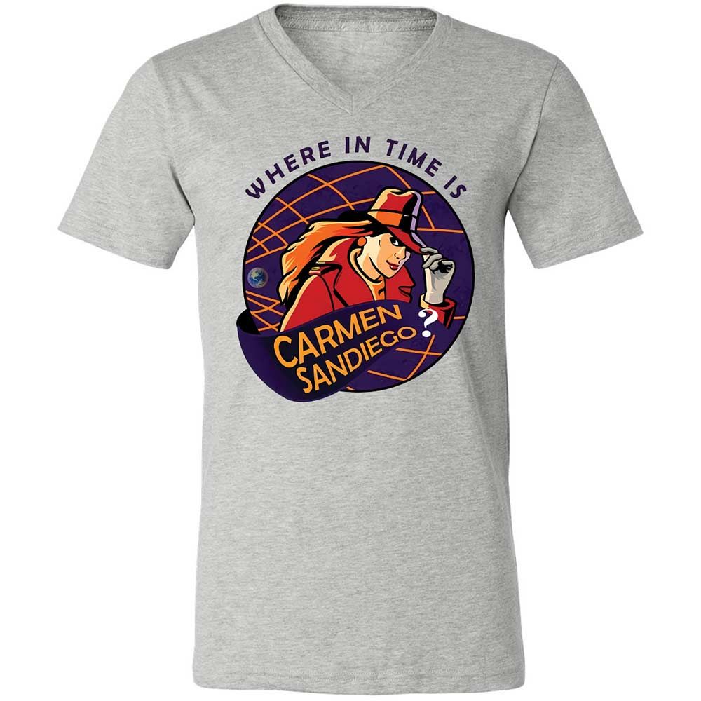 Where in Time Is Carmen Sandiego - Athletic Heather - 2