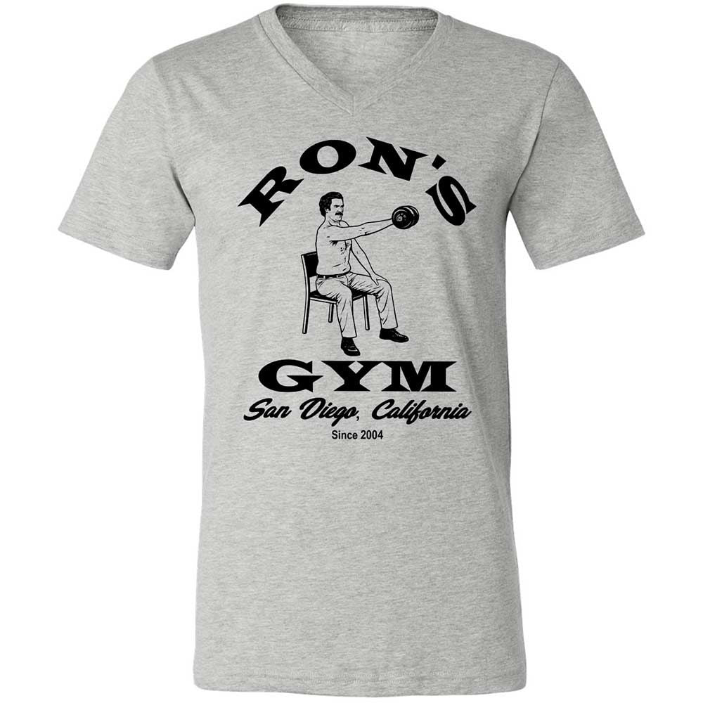 Unisex V-Neck T-Shirt - FQL6P728 - Athletic Heather - 2