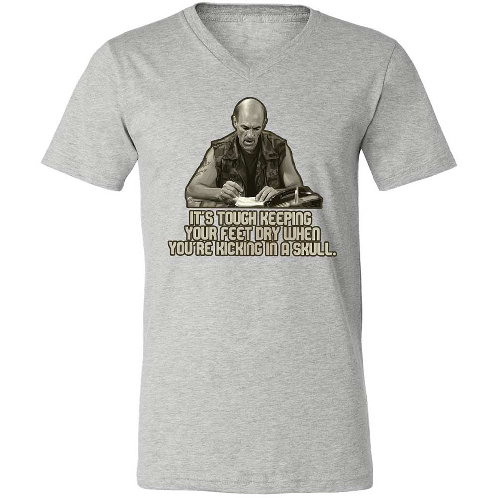 Unisex V-Neck T-Shirt - 5HPLX7QQ - Athletic Heather - 2
