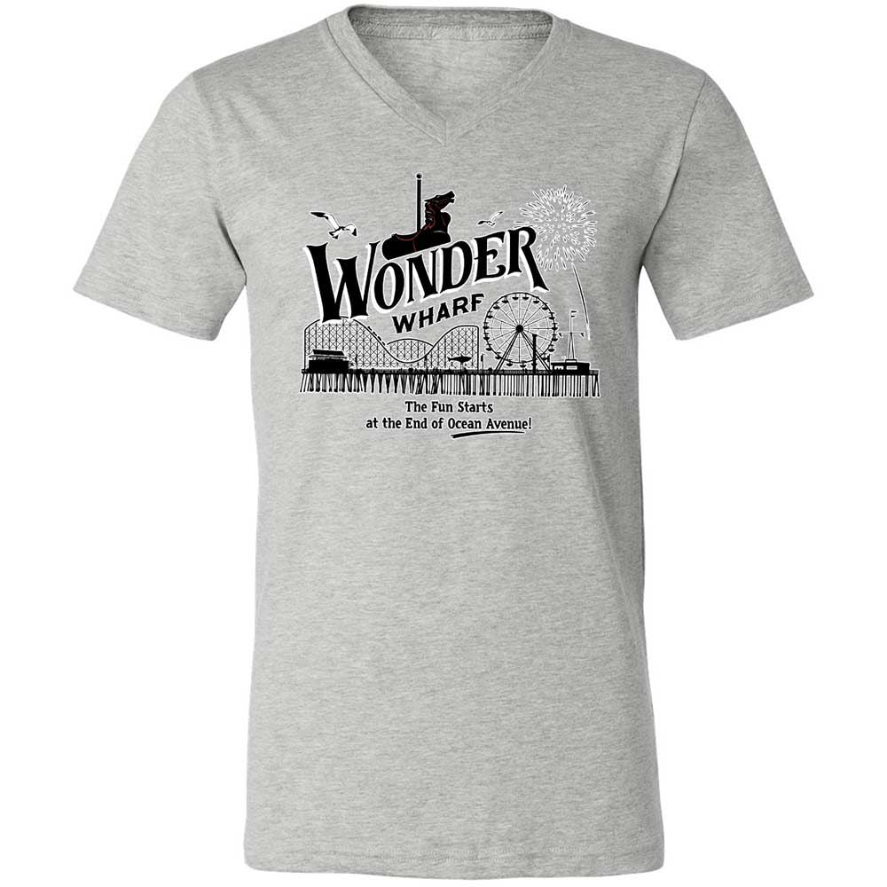 Unisex V-Neck T-Shirt - 9GY81CP5 - Athletic Heather - 2