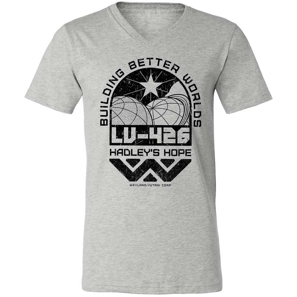 Unisex V-Neck T-Shirt - 49LNVHDF - Athletic Heather - 2