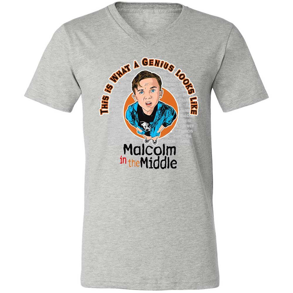 Unisex V-Neck T-Shirt - 2HJKEGH7 - Athletic Heather - 2