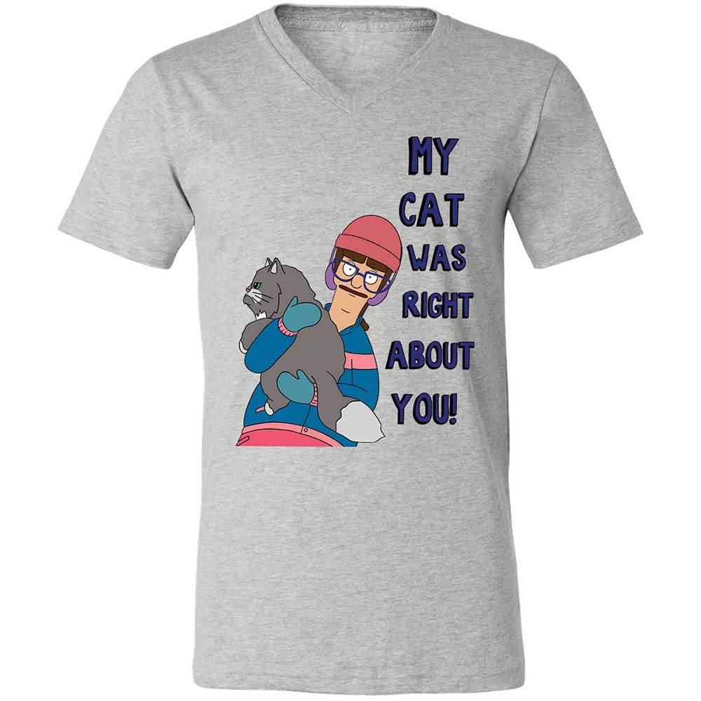 Unisex V-Neck T-Shirt - U7XDX31X - Athletic Heather - 2