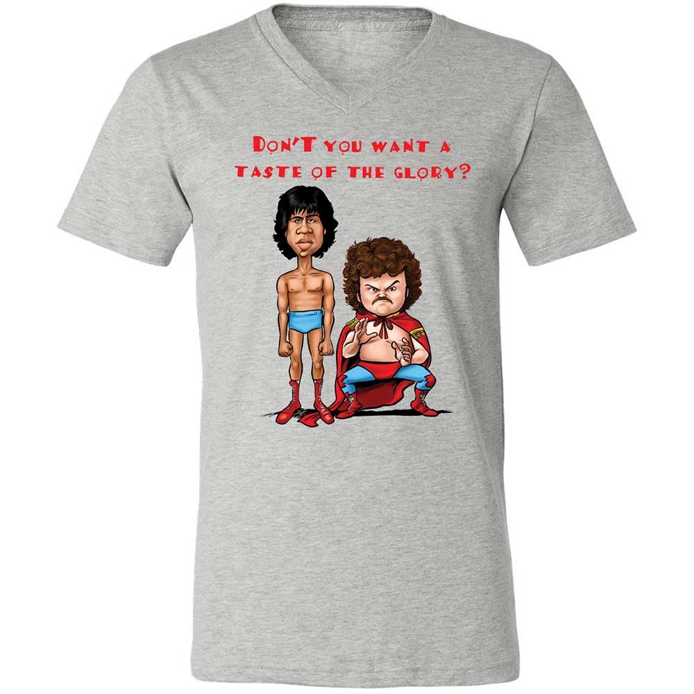 Unisex V-Neck T-Shirt - BRE1AJH3 - Athletic Heather - 2