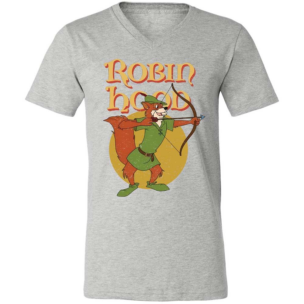 Unisex V-Neck T-Shirt - 74LK12LN - Athletic Heather - 2