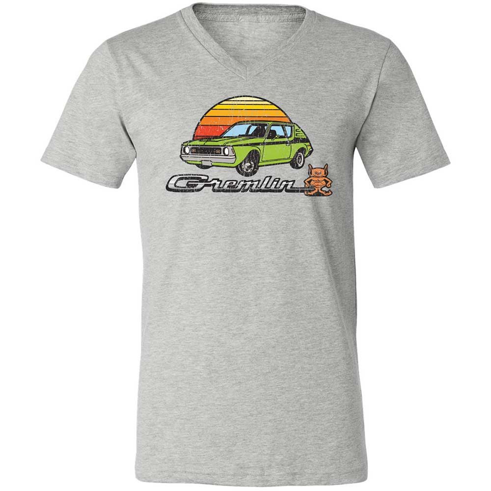 Unisex V-Neck T-Shirt - 1CVLH8DY - Athletic Heather - 2
