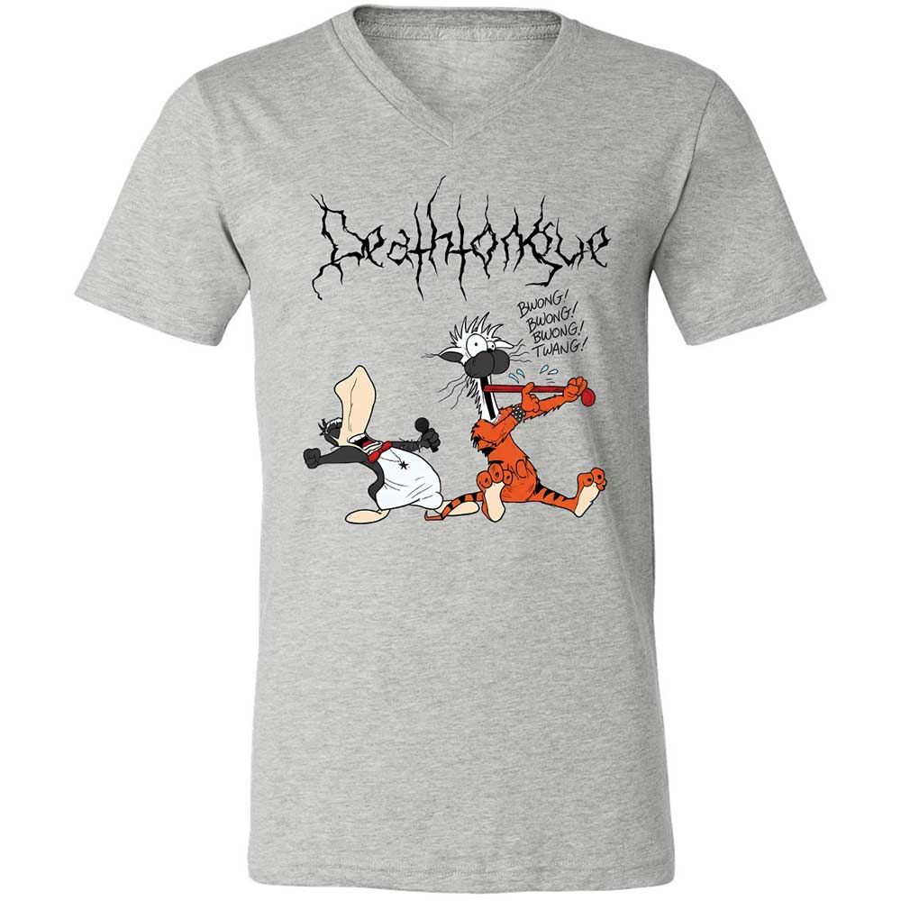 Unisex V-Neck T-Shirt - BV5STU4C - Athletic Heather - 2