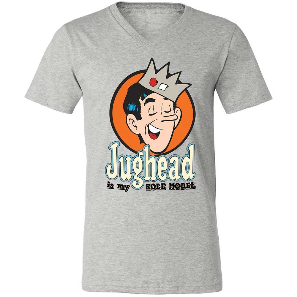 Unisex V-Neck T-Shirt - EJKURKUM - Athletic Heather - 2