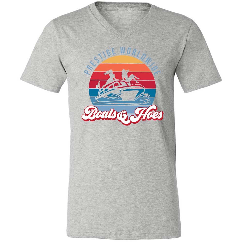 Unisex V-Neck T-Shirt - XWS4Z1VS - Athletic Heather - 2